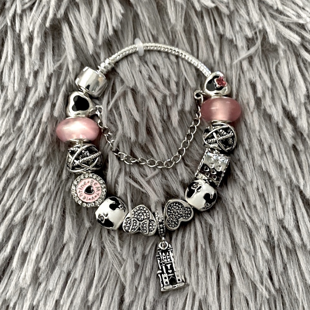 Crystal Mickey Minnie Beads Bracelet & Bangle